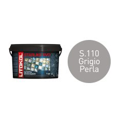 Купить STARLIKE EVO S.110 GRIGIO PERLA затир.смесь (1kg bucket) в Краснодаре #2