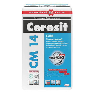 Купить Сeresit CM14/25кг Плиточный клей для керамогранита, РФ в Новосибирске