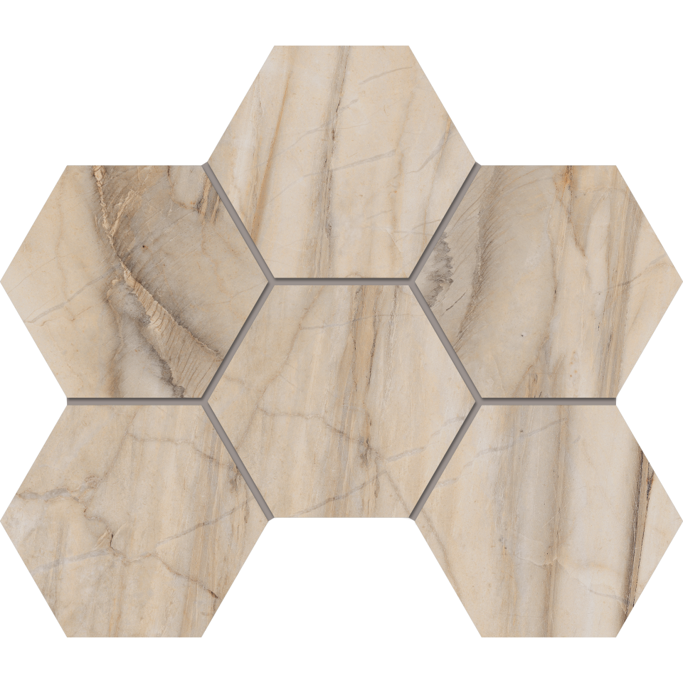 Купить Мозаика BR01 Гексагон 25x28,5x9 полир. в Краснодаре