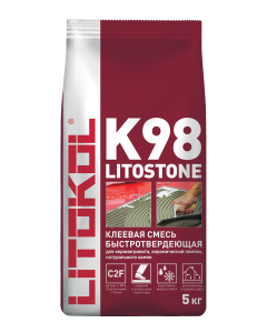 Купить Litostone К98-серая-клеевая смесь 5kg Al.bag в Краснодаре #2