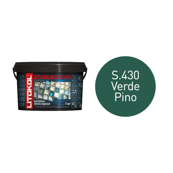 Купить STARLIKE EVO S.430 VERDE PINO затир.смесь (1kg bucket) в Воронеже-1