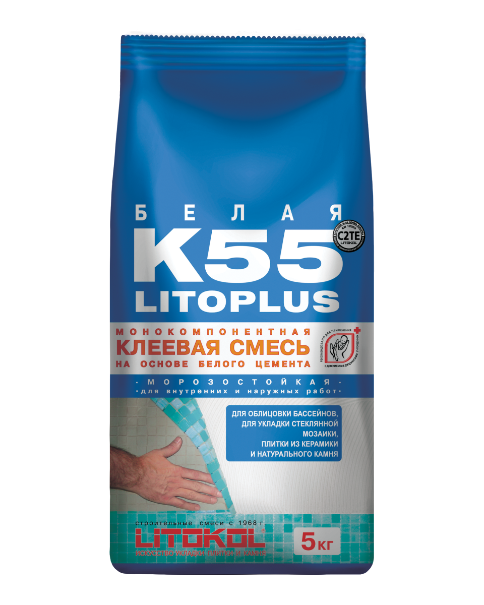 Купить LitoPlus K55-клеевая смесь 5kg Al.bag в Краснодаре #2