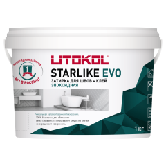 Купить STARLIKE EVO S.102 Bianco Ghiaccio (белый) затир.смесь (1kg bucket) в Краснодаре