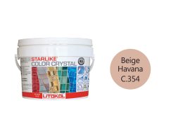 Купить LITOCHROM Starlike C.354 СOLORCRYSTAL BeigeHavana 2,5kg bucket в Краснодаре