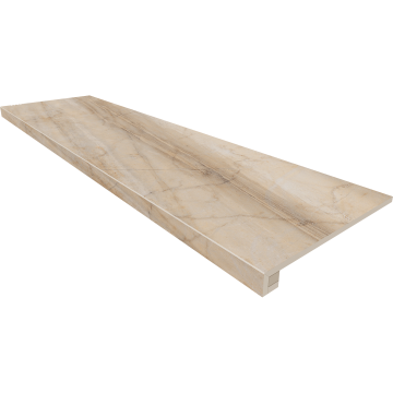 Купить Комплект (Ступень BR01 (33x120x9) непол. (прямоугол. бортик) без насечек + Подступенок (14,5x120x9)) в Краснодаре