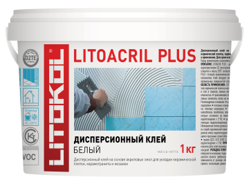 Купить LITOACRIL PLUS - пастообразный клей 1,0 kg bucket в Москве