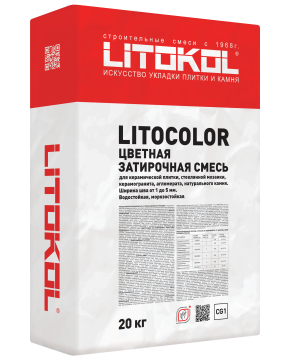 Купить LITOCOLOR L.11 серая - затир. смесь 20kg bag в Москве-1