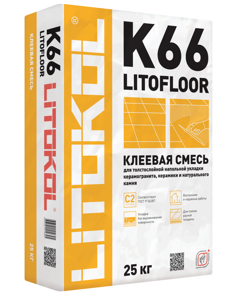 Купить LitoFloor K66-клеевая смесь 25kg bag в Краснодаре #2