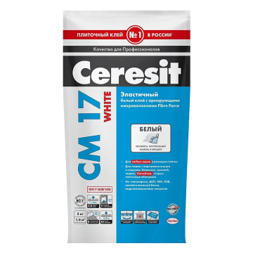 Купить Сeresit CM17 White/5кг Белый Плиточный клей для мозаики и мрамора, РФ в Екатеринбурге