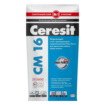Купить Сeresit CM16/5кг Плиточный клей для керамогранита снаружи, РФ в Уфе