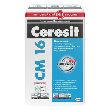 Купить Сeresit CM16/25кг Плиточный клей для керамогранита снаружи, РФ в Екатеринбурге