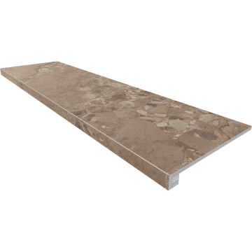 Купить Комплект (Ступень OM03 (33x120x9) непол. (прямоугол. бортик) без насечек + Подступенок (14,5x120x9)) в Краснодаре
