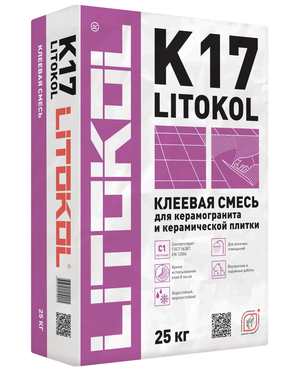 Купить LitoKol K17-клеевая смесь 25kg bag в Краснодаре