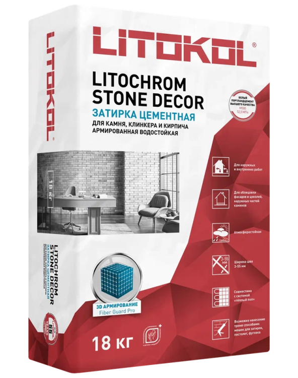 Купить LITOCHROM STONE DECOR SD.420 Графит 18кг в Нижнем Новгороде-1