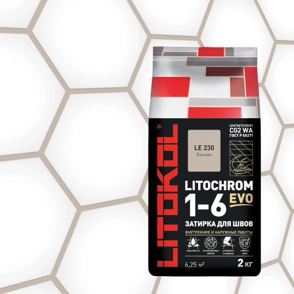 Купить LITOCHROM 1-6 EVO LE 230 багамы 2kg Al.bag в Новосибирске-1