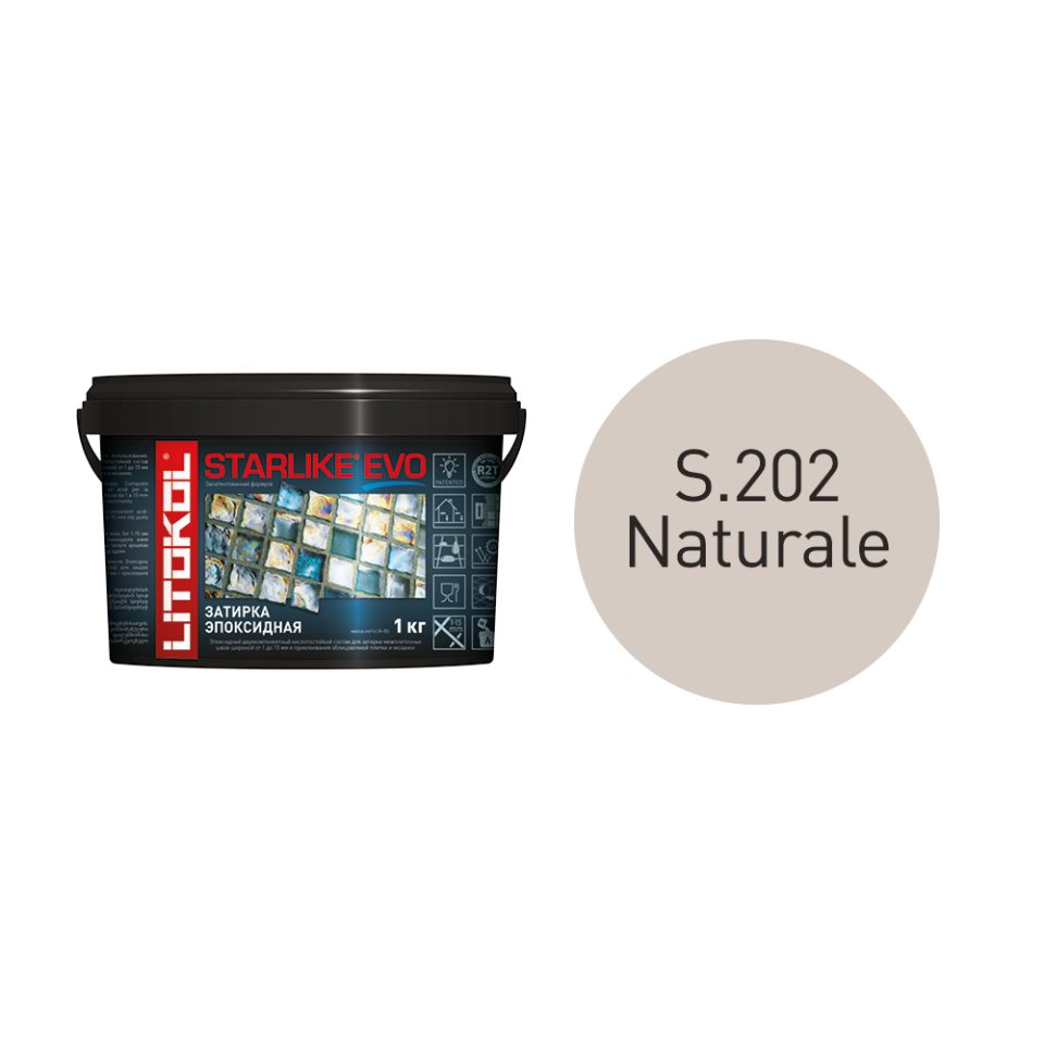 Купить STARLIKE EVO S.202 NATURALE затир.смесь (1kg bucket) в Краснодаре #2