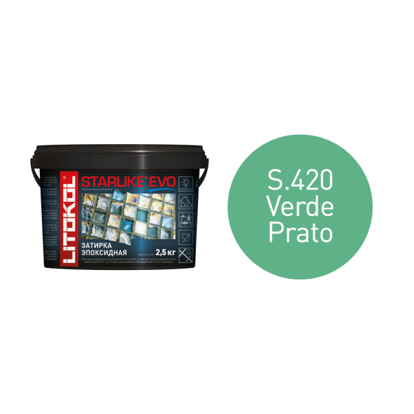 Купить STARLIKE EVO S.420 VERDE PRATO затир.смесь (2,5kg bucket) в Казани-1