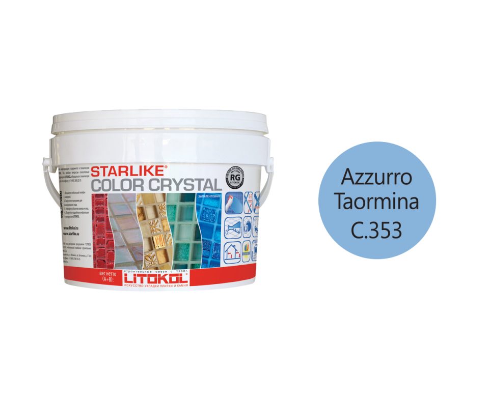 Купить LITOCHROM Starlike C.353 СOLORCRYSTAL AzzurroTaor. 2,5kg bucket в Краснодаре