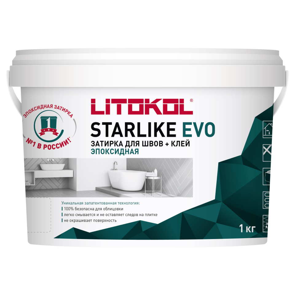 Купить STARLIKE EVO S.105 BIANCO TITANIO затир.смесь (1kg bucket) в Краснодаре