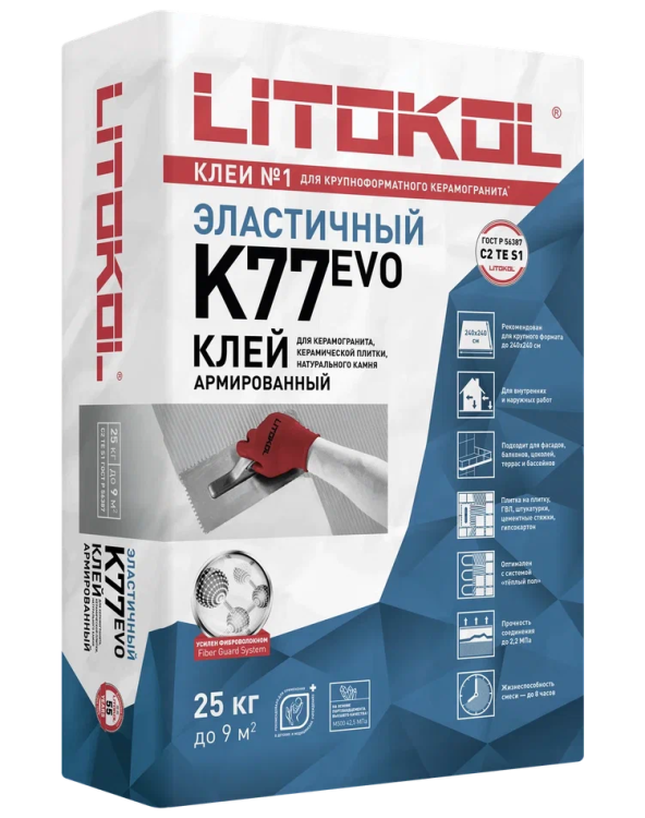 Купить SuperFlex K77-клеевая смесь (25kg bag) в Уфе-1