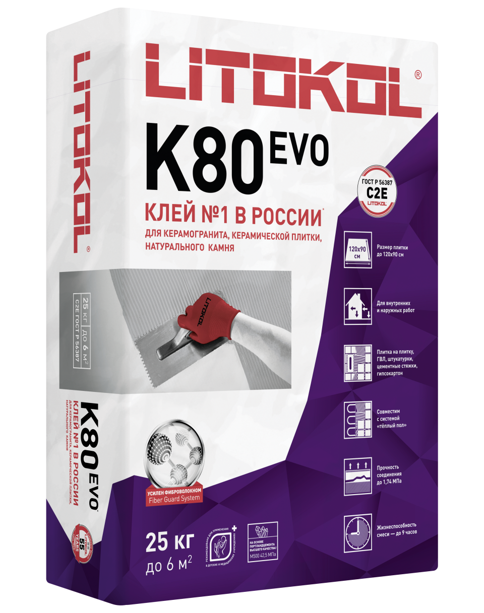 Купить LitoFlex K80-клеевая смесь (25kg bag) в Краснодаре