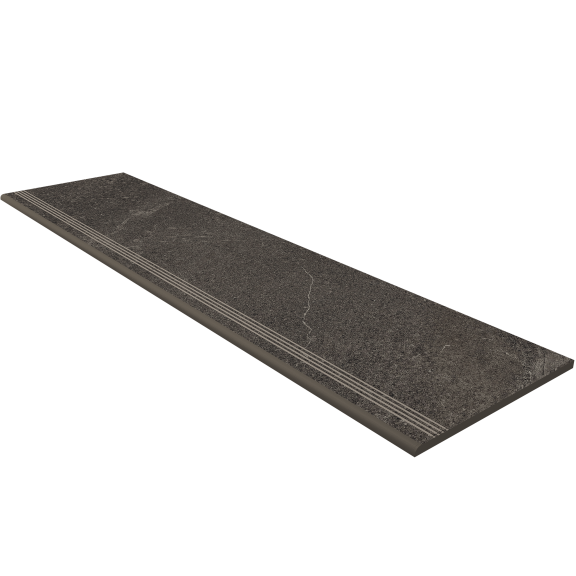 Ступень GB03-30x120x10-Неполированная (с насечками)