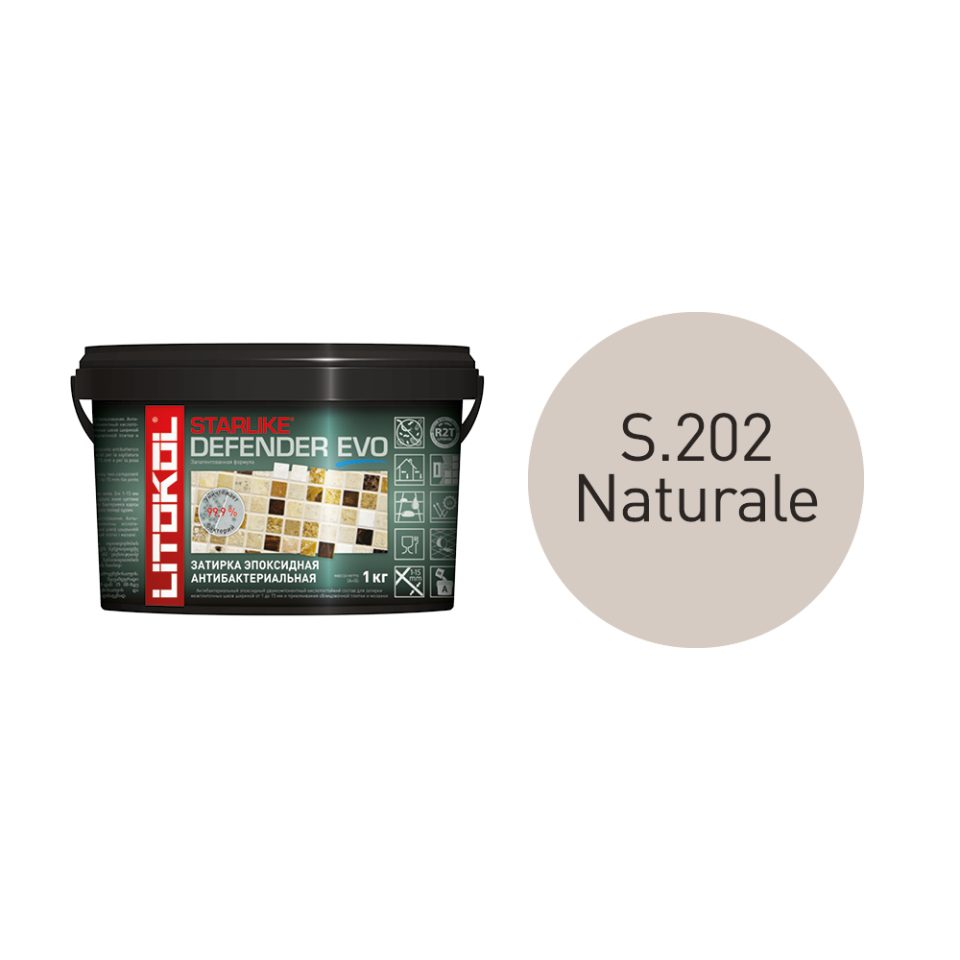 Купить STARLIKE Defender EVO S.202 NATURALE антибакт.затир.смесь 2kg bucket в Краснодаре #2