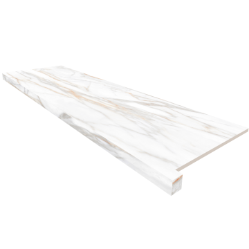 Купить Подоконник угловой SM02 33х120 полир. с боковым выступом (левый) в Самаре